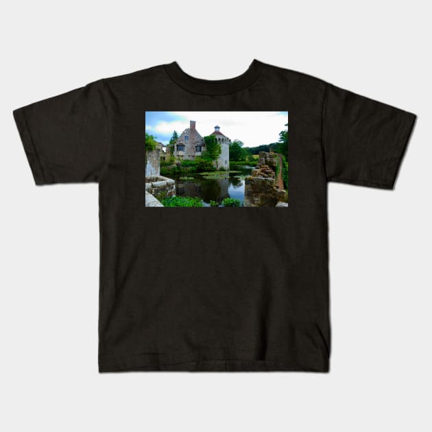 Scotney Castle Kids T-Shirt by RichardGibb